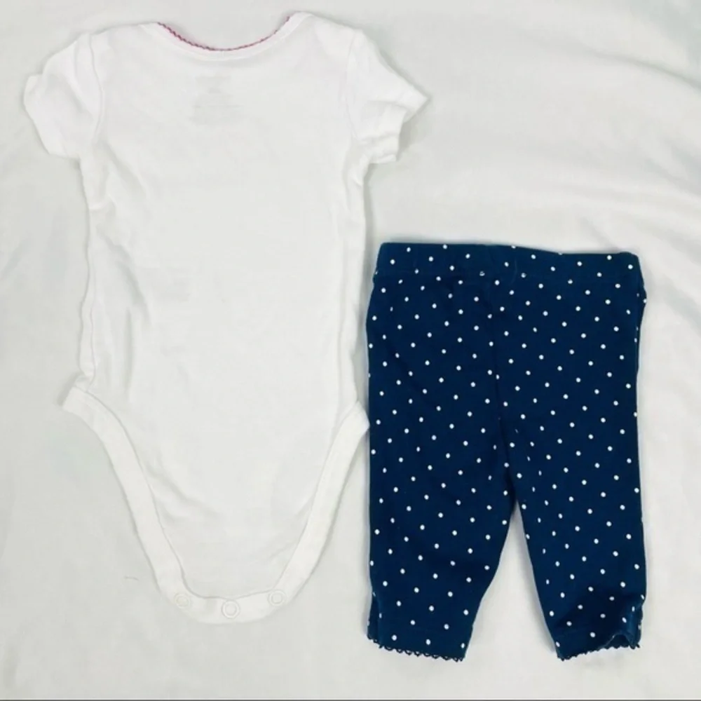 Carters 6 Piece Bundle | Baby - NB Newborn | Pull On Pants, Top, Bodysuit
